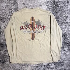 Ron Jon Surf Shop Custom Surfboards Long Sleeve T-Shirt Mens Large Cocoa Beach